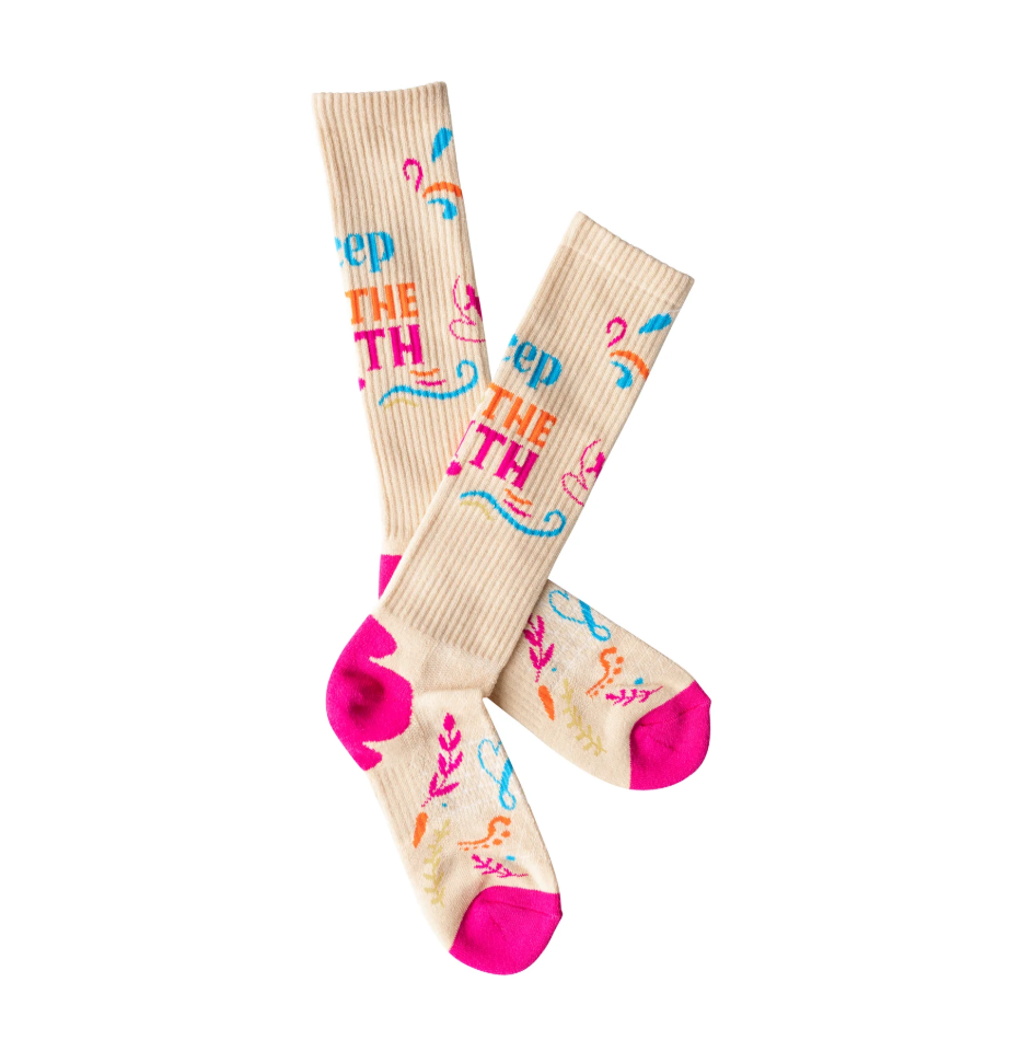 Lucky Chuck Keep the Faith Performance Boot Socks