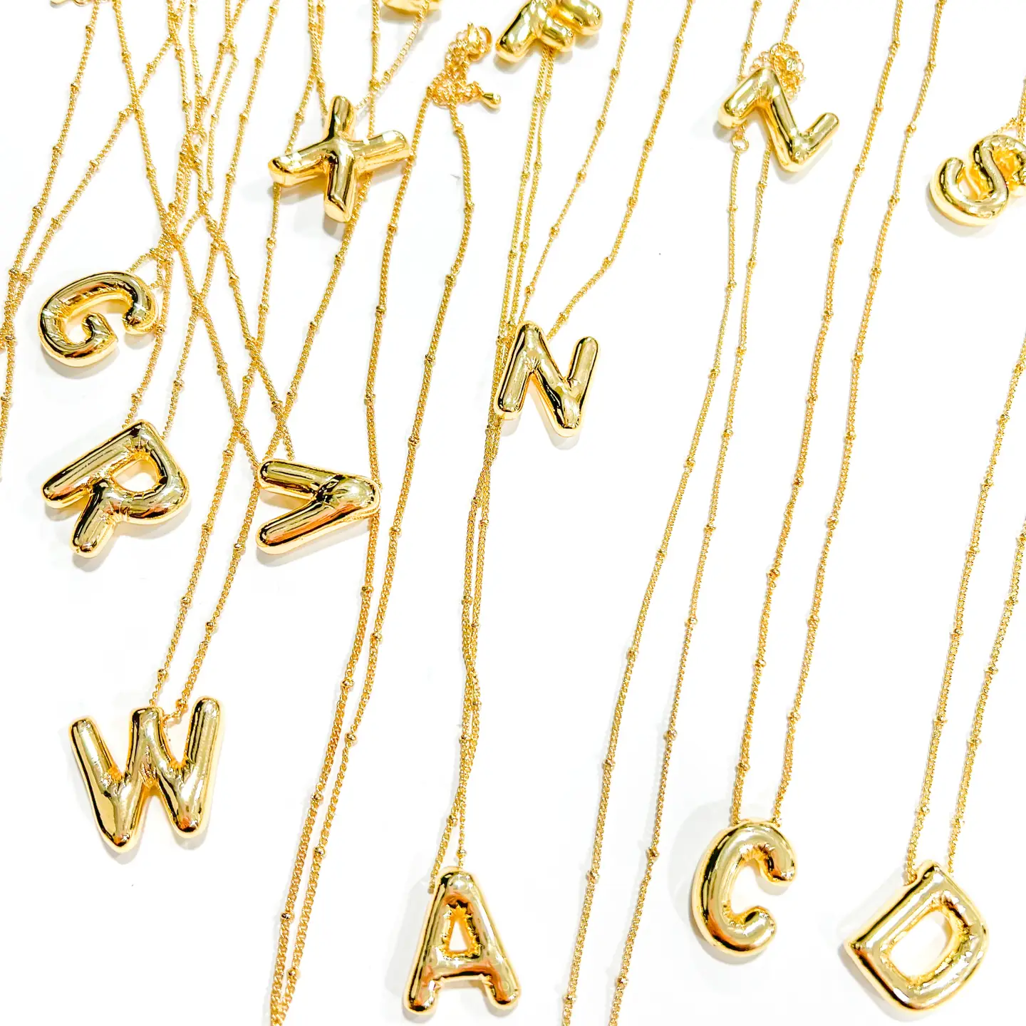 Mini Balloon Initial Necklace