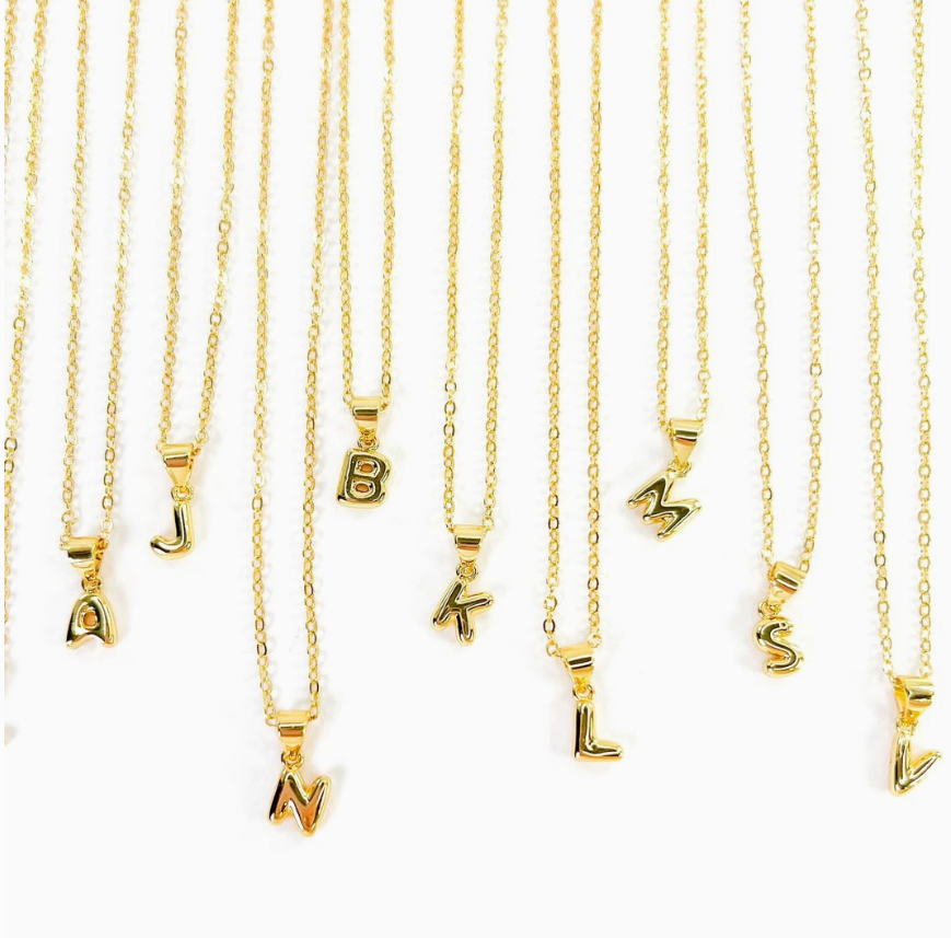 Mini Balloon Initial Necklace