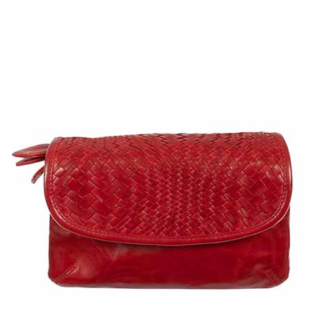Scully Woven Leather Handbag