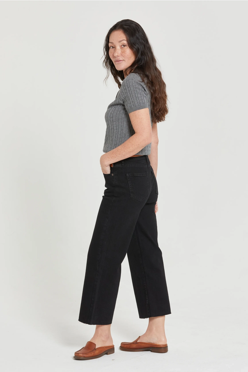Aberdeen Ankle Crop High Rise Jean
