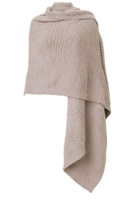 CozyChic Boucle Blanket Scarf - Pewter
