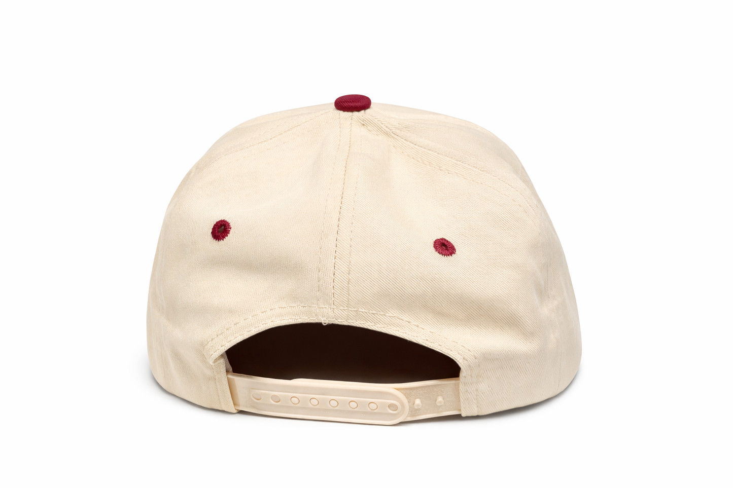 Winegirl Two-Tone Embroidered Trucker Hat  - Burgundy
