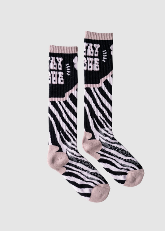 Stay True Zebra Stripe Socksw