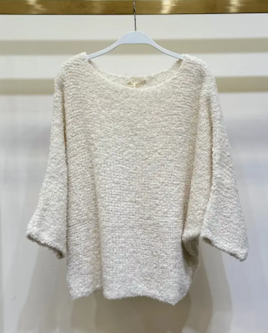 Milio Milano - Dolman Sleeve Boucle Sweater