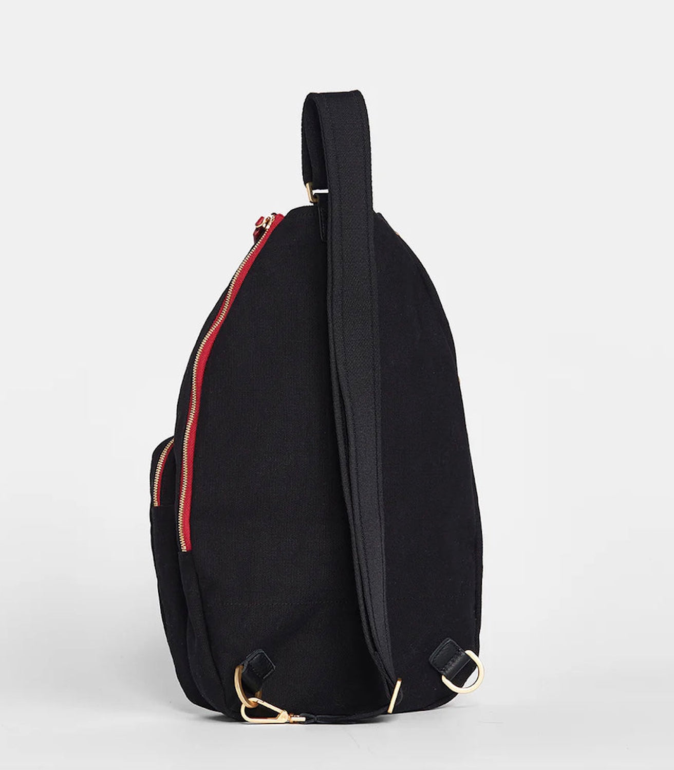 Hammitt Courtside Sling - Black/Brushed Gold Red Zip