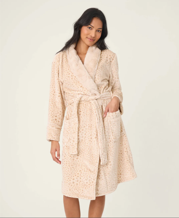 P.J. Salvage Luxe Plush Leopard Print Robe