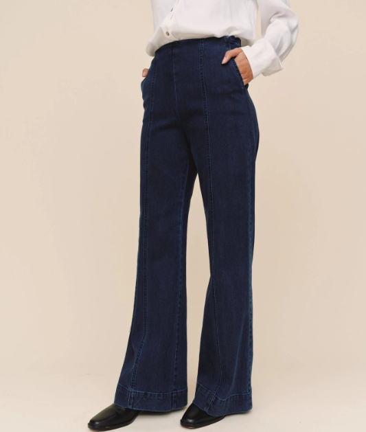 Bella Dahl Side Zip Vintage Jean - Midnight Arctic Wash