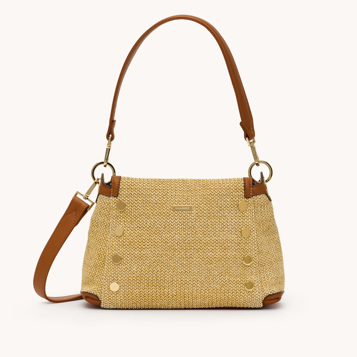 Hammitt Bryant Med - Cocoa Raffia/Gold