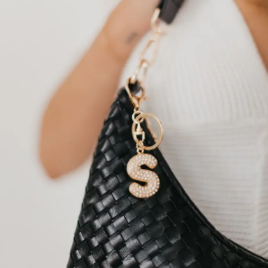 Pretty Simple - Diamond Initial Bag Charm