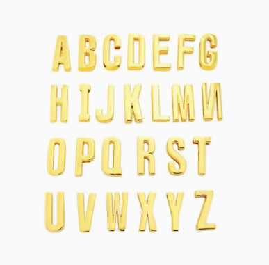 Gemelli Silver Slide On Initials