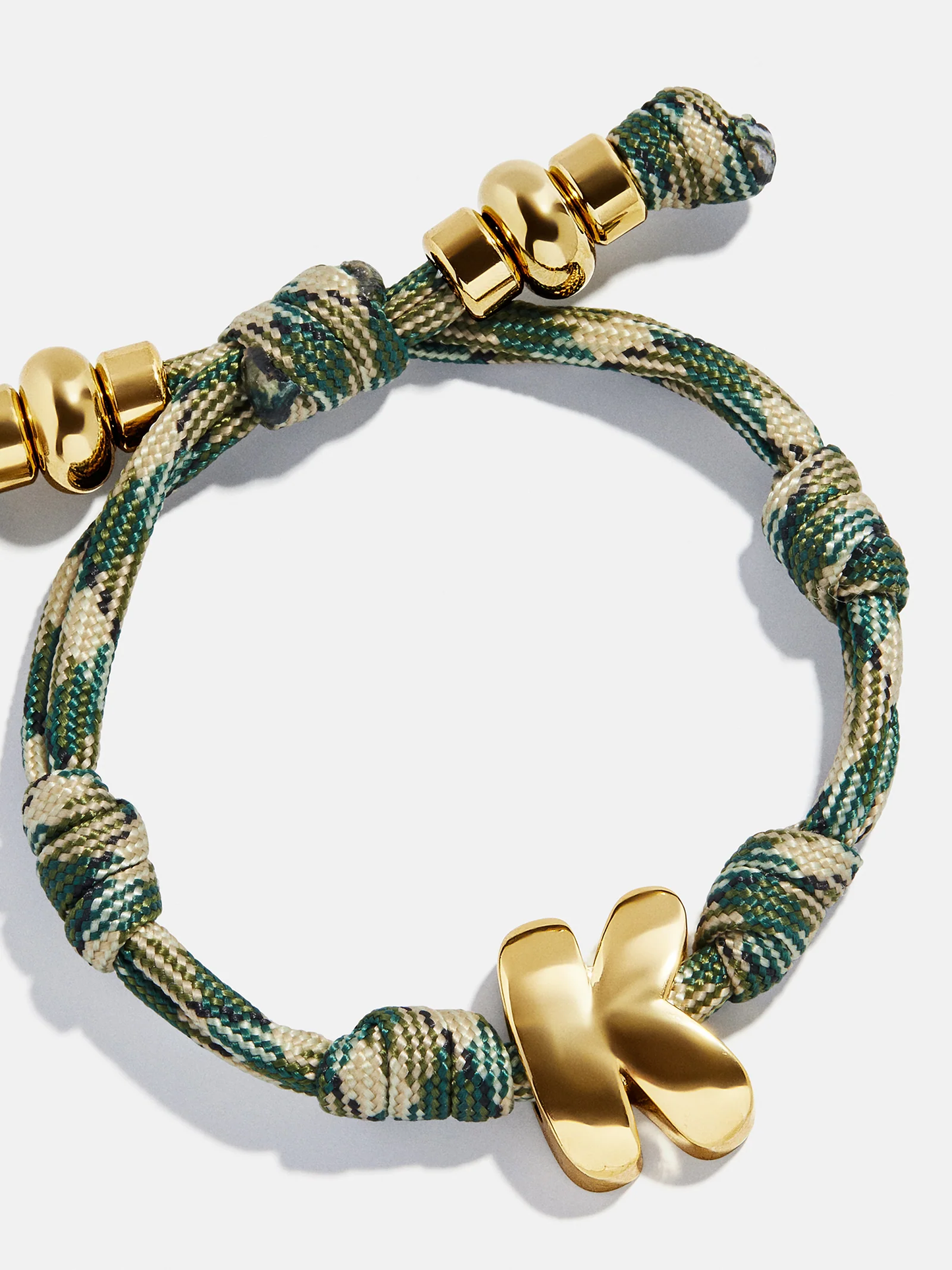 Knotty Initial Bracelet - Camo