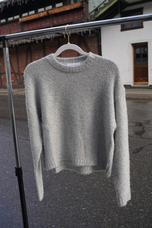 Bella Dahl Slouchy Sweater - Silver Shimmer