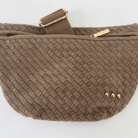 Suede Westlyn Woven Bum Bag