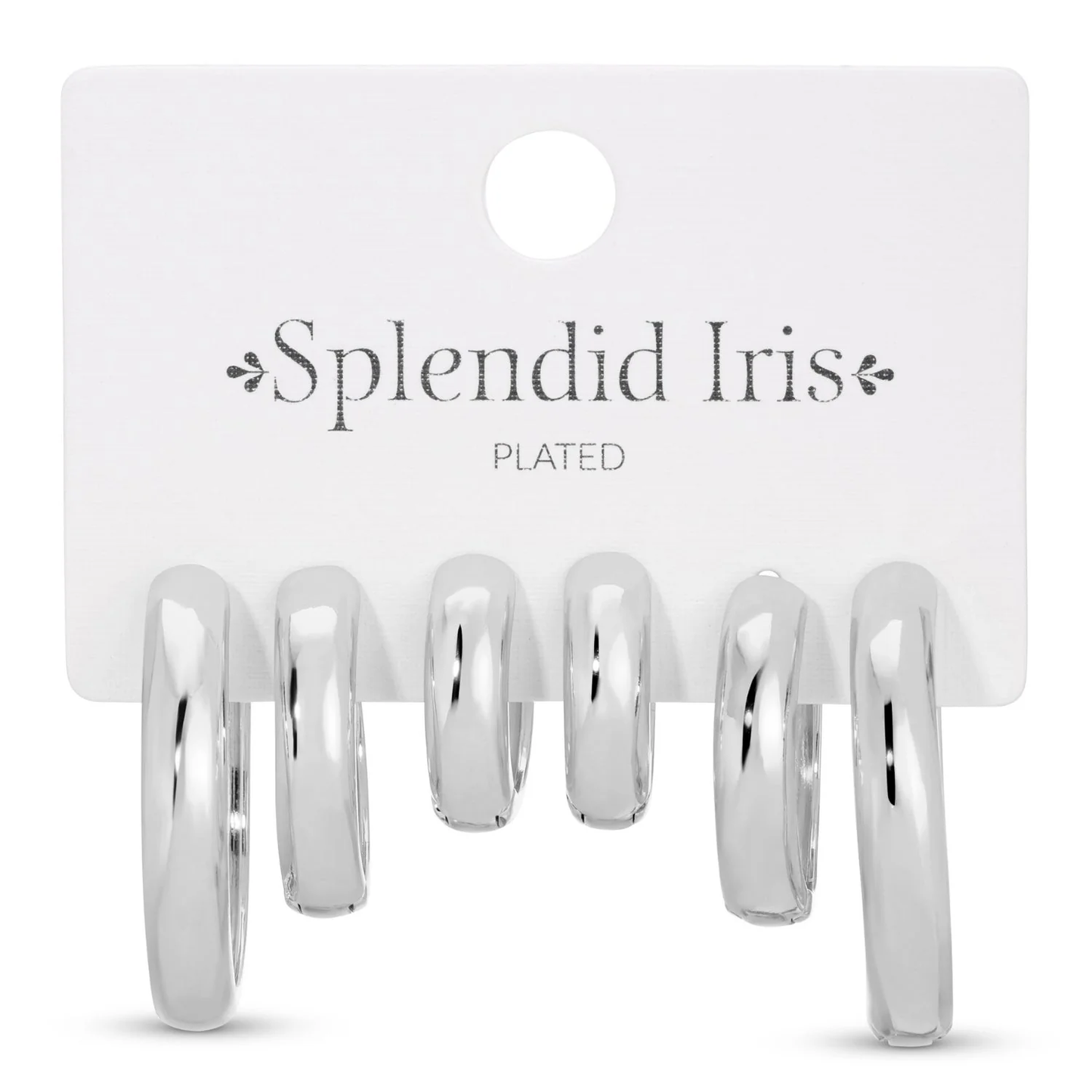 Earrings - Combo 3 Small to Bold Huggies - Silver
