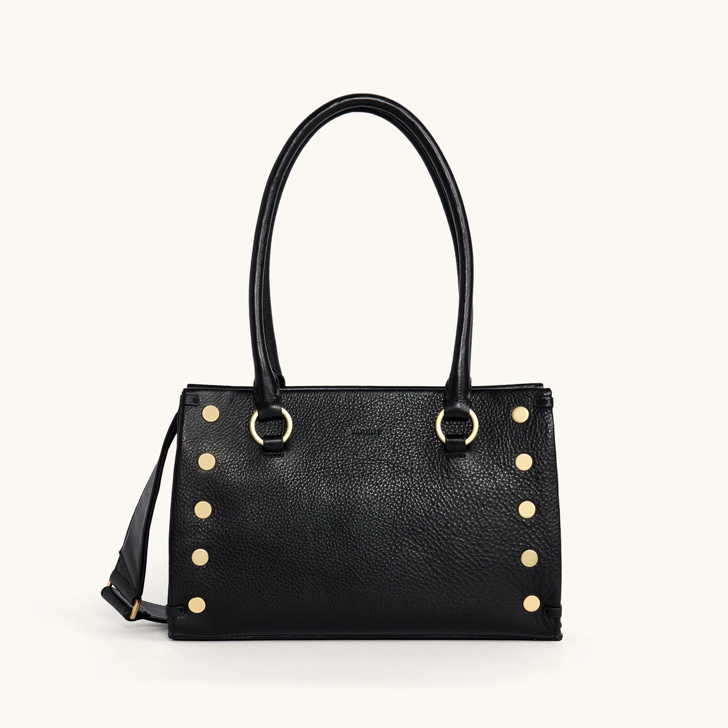 Hammitt Allen Handbag - Black/Brushed Gold Red Zip