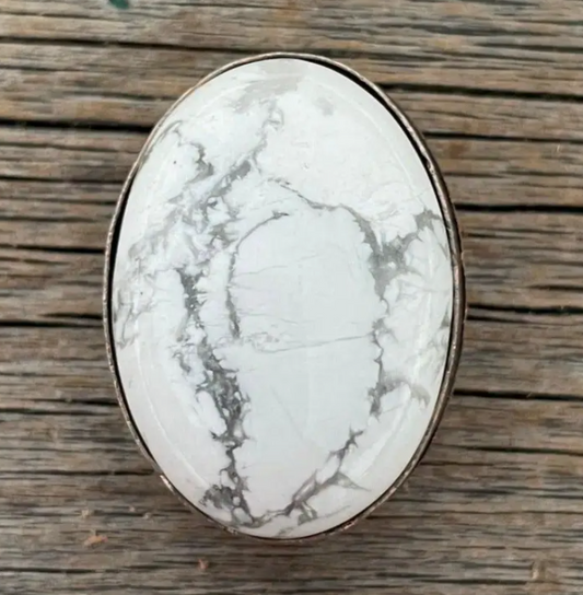 Rodeo Drive - White Cabochon Western Concho 1"