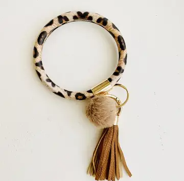 Tiny Gift Society - Bangle Key Chain with Pom