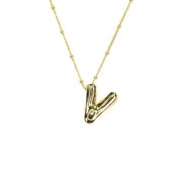 Mini Balloon Initial Necklace
