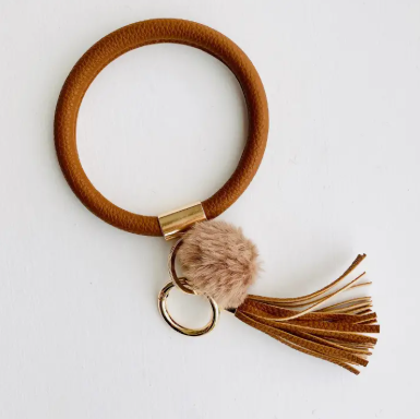 Tiny Gift Society - Bangle Key Chain with Pom